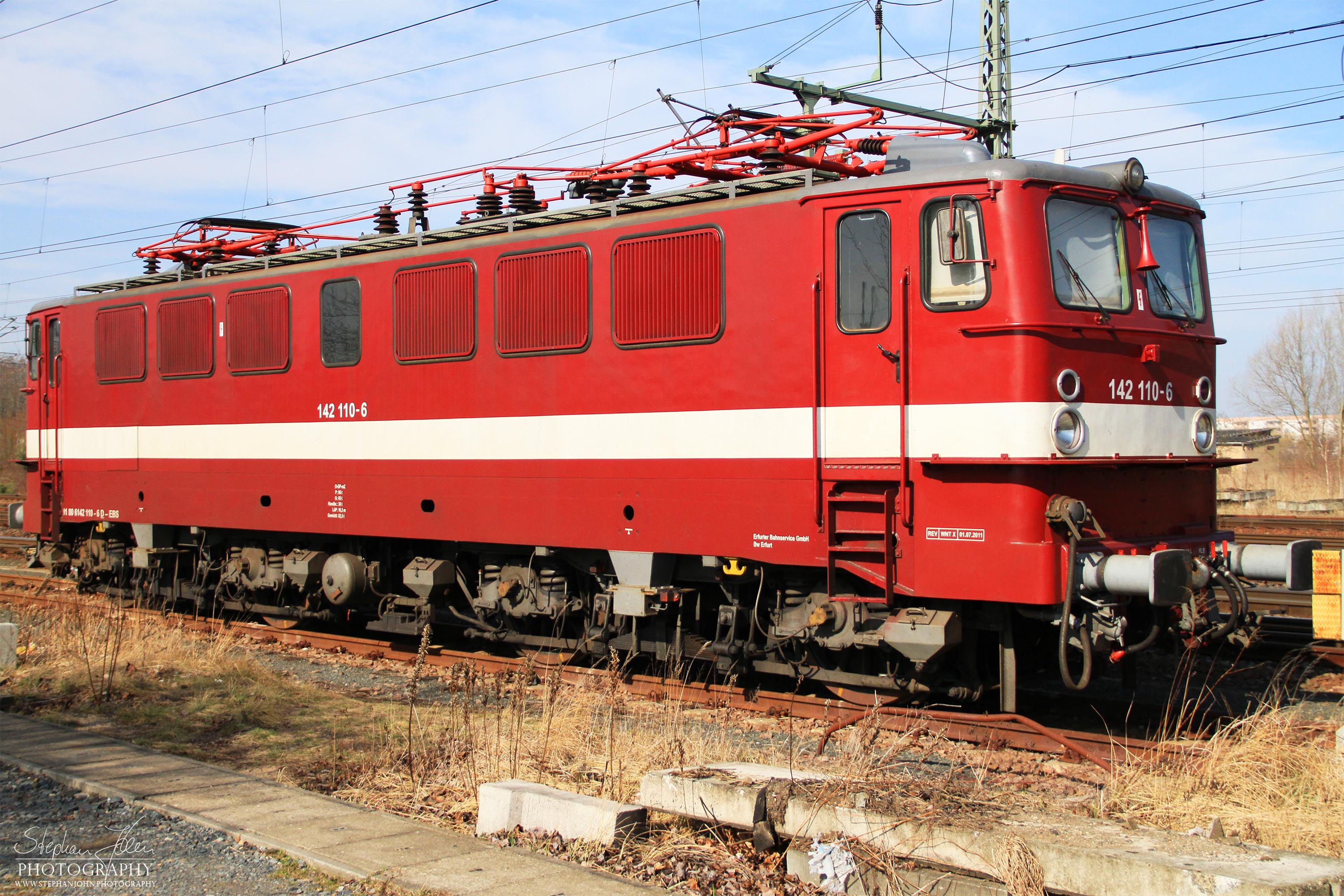 Lok 142 110-6 abgestellt in Pirna