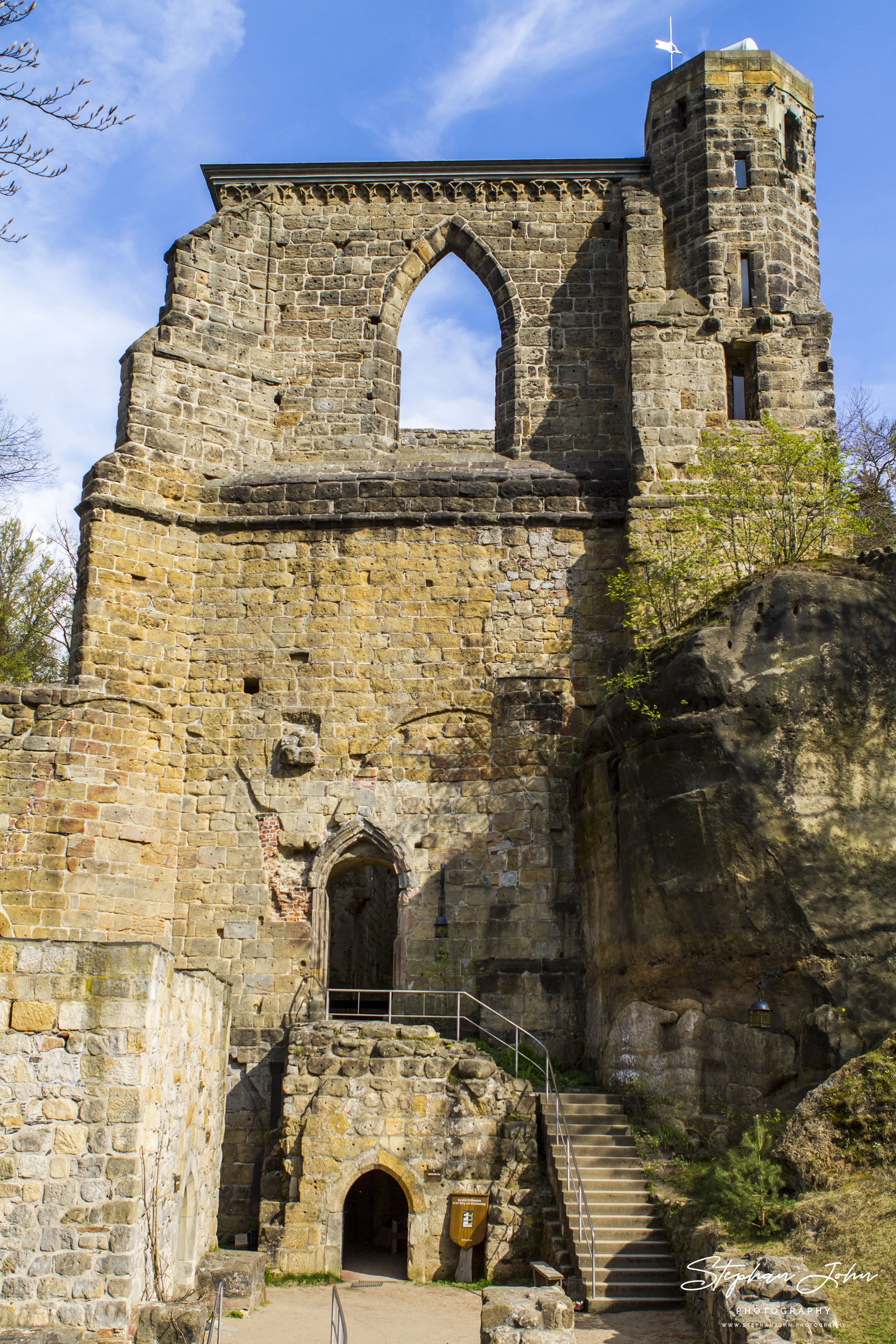 In der Ruine des Klosters Oybin