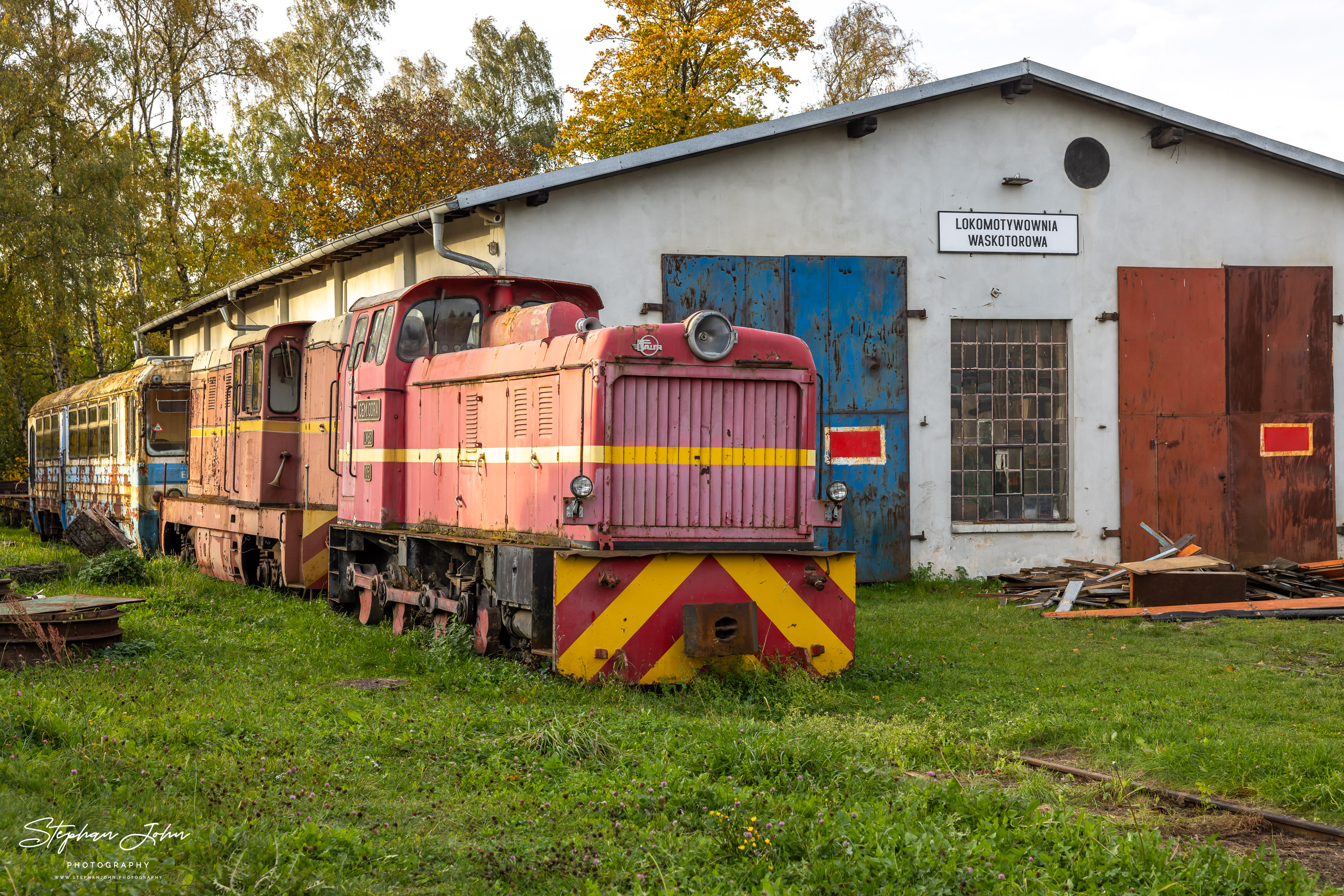 Abgestellte Loks im Bw der Schmalspurbahn Köslin. Ob diese jemals aufgearbeitet werden?