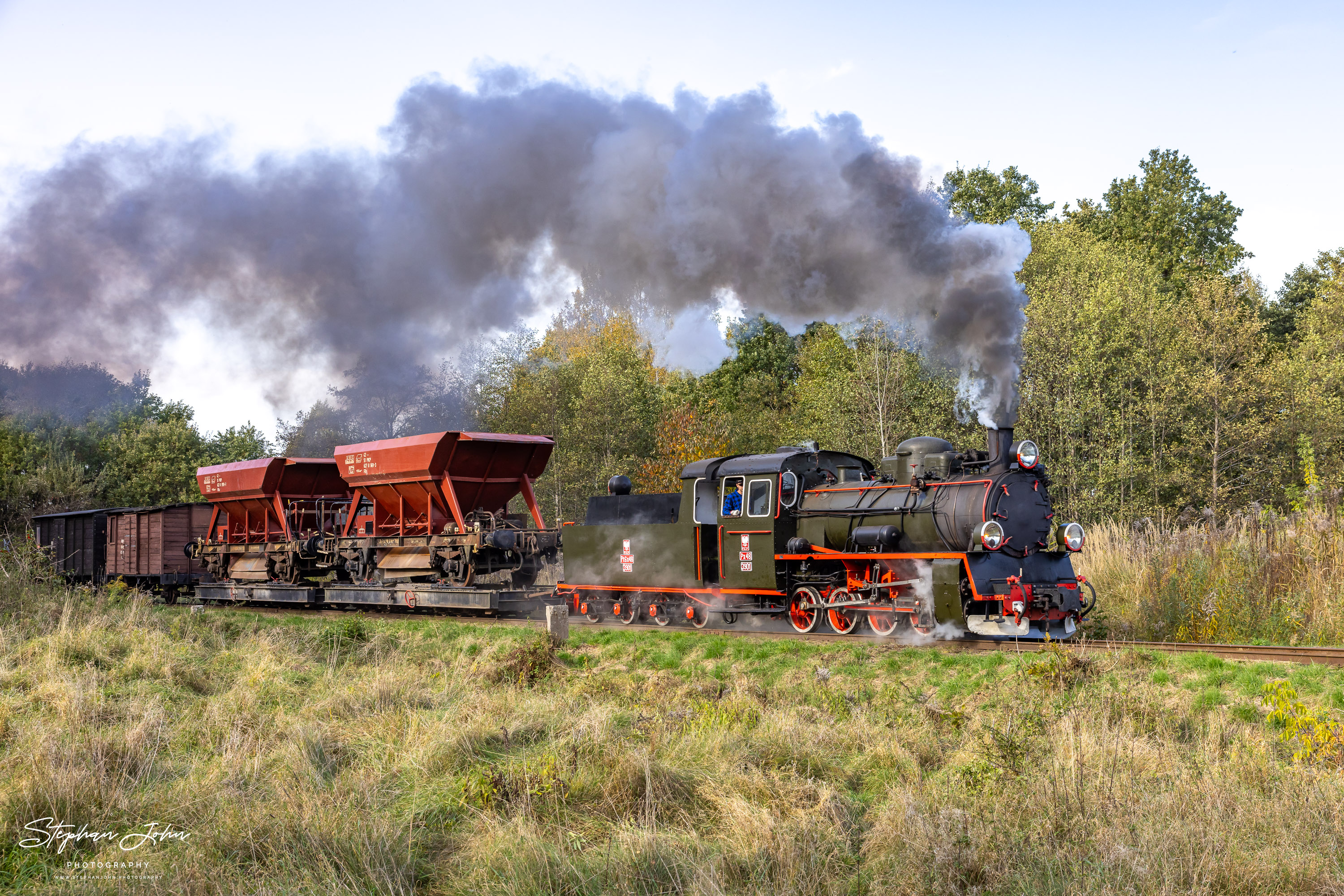 Lok Px48 3901 mit G621 von Koszalin Wąskotorowy nach Rosnowo Wąskotorowe