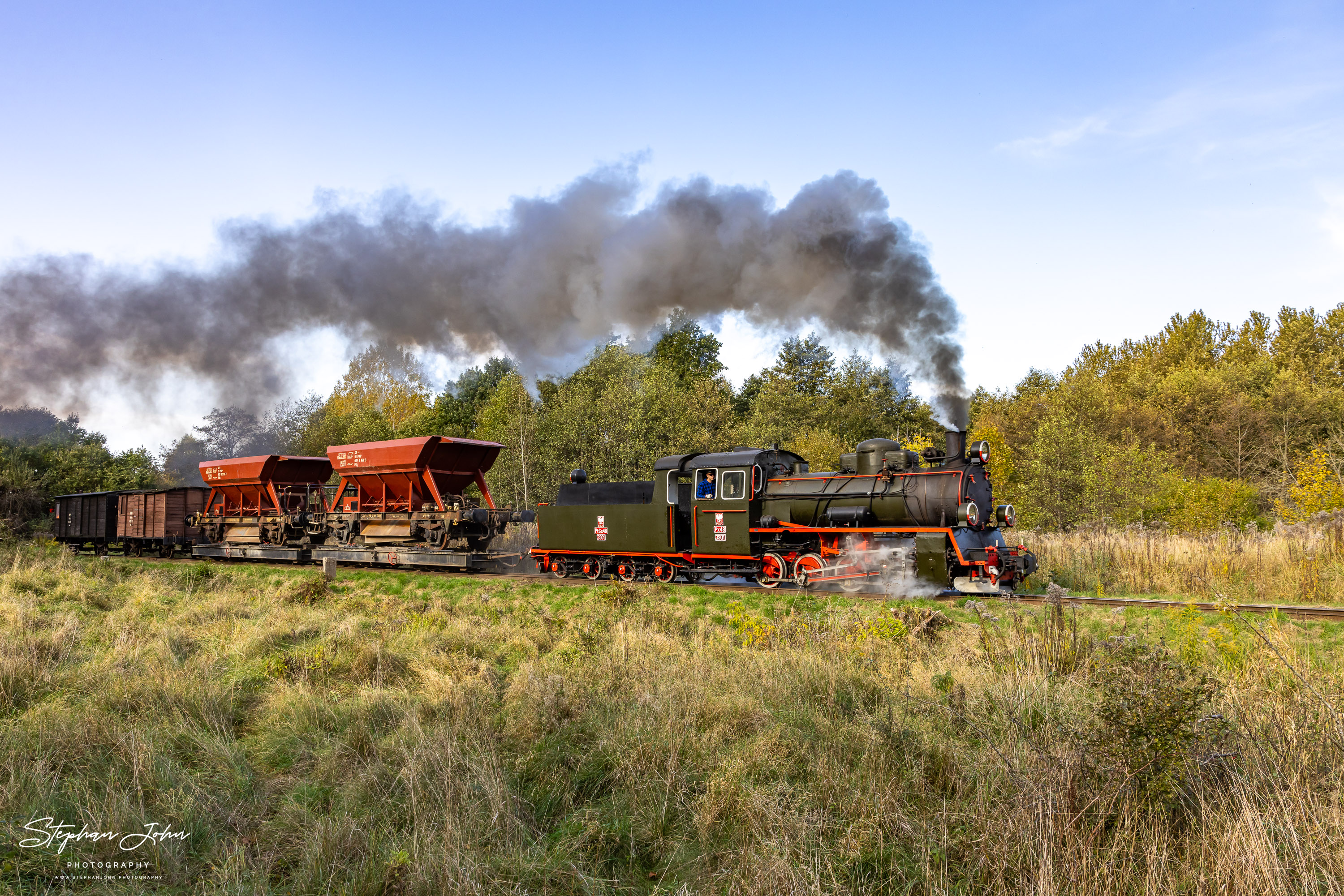 Lok Px48 3901 mit G621 von Koszalin Wąskotorowy nach Rosnowo Wąskotorowe