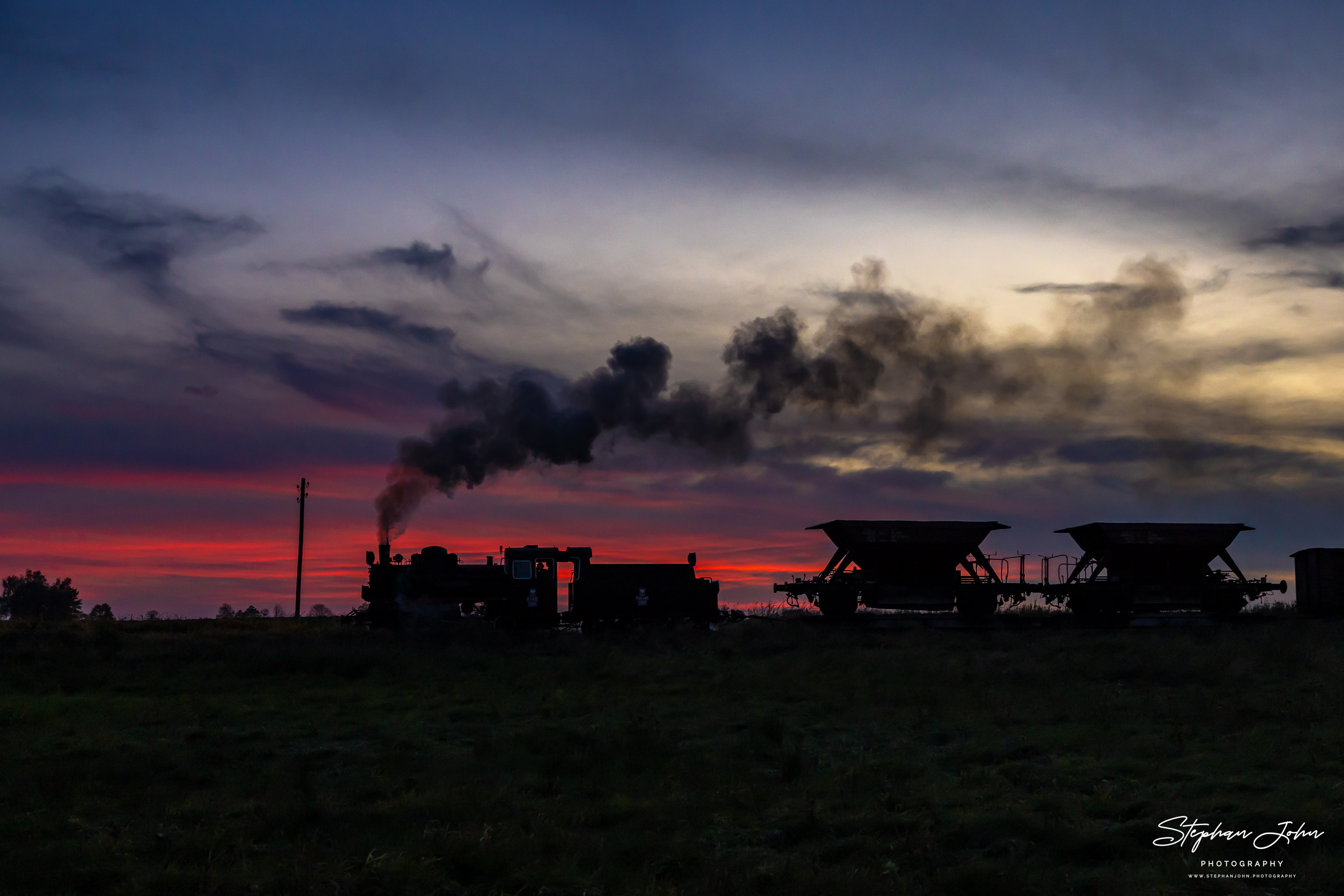 Güterzüge auf der Schmalspurbahn Köslin (Koszalin) - Roßnow (Rosnowo)