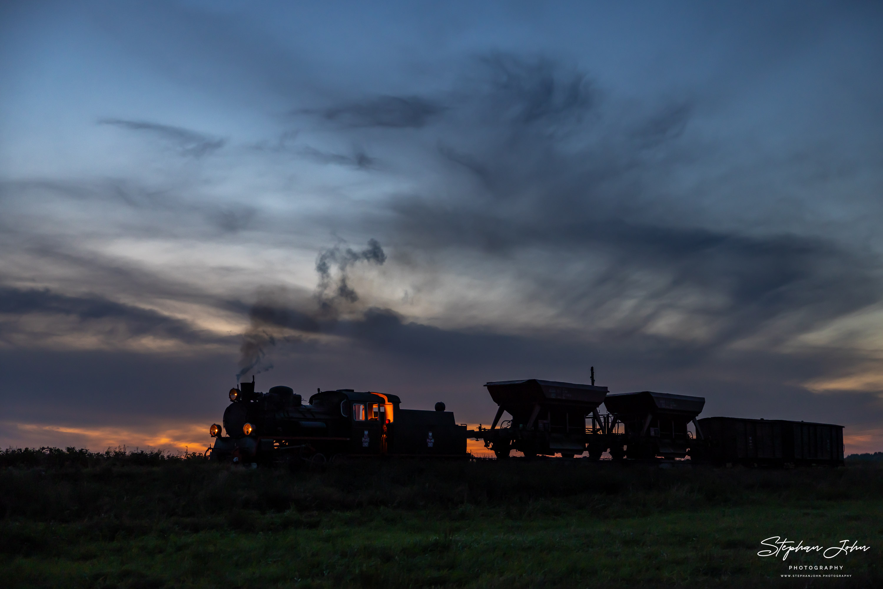 Güterzüge auf der Schmalspurbahn Köslin (Koszalin) - Roßnow (Rosnowo)