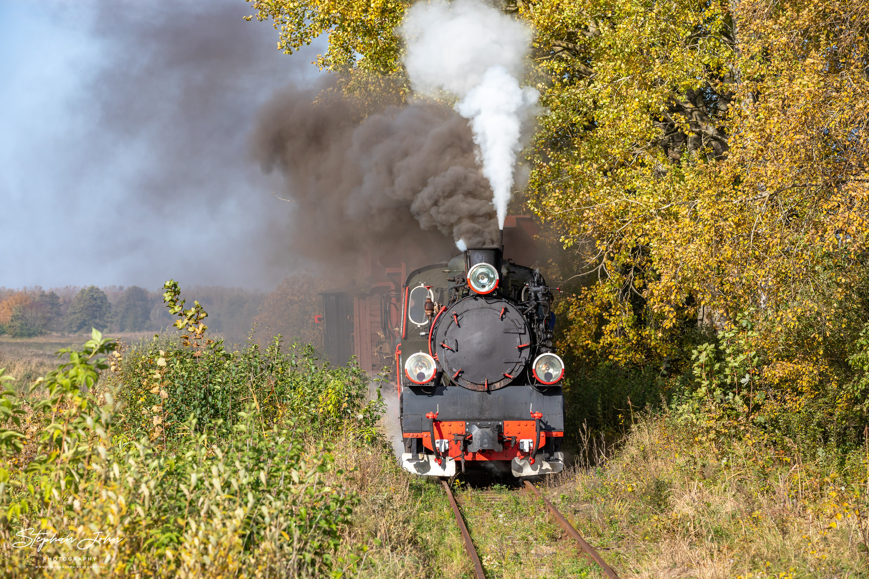 Güterzüge auf der Schmalspurbahn Köslin (Koszalin) - Pollnow (Polanów)