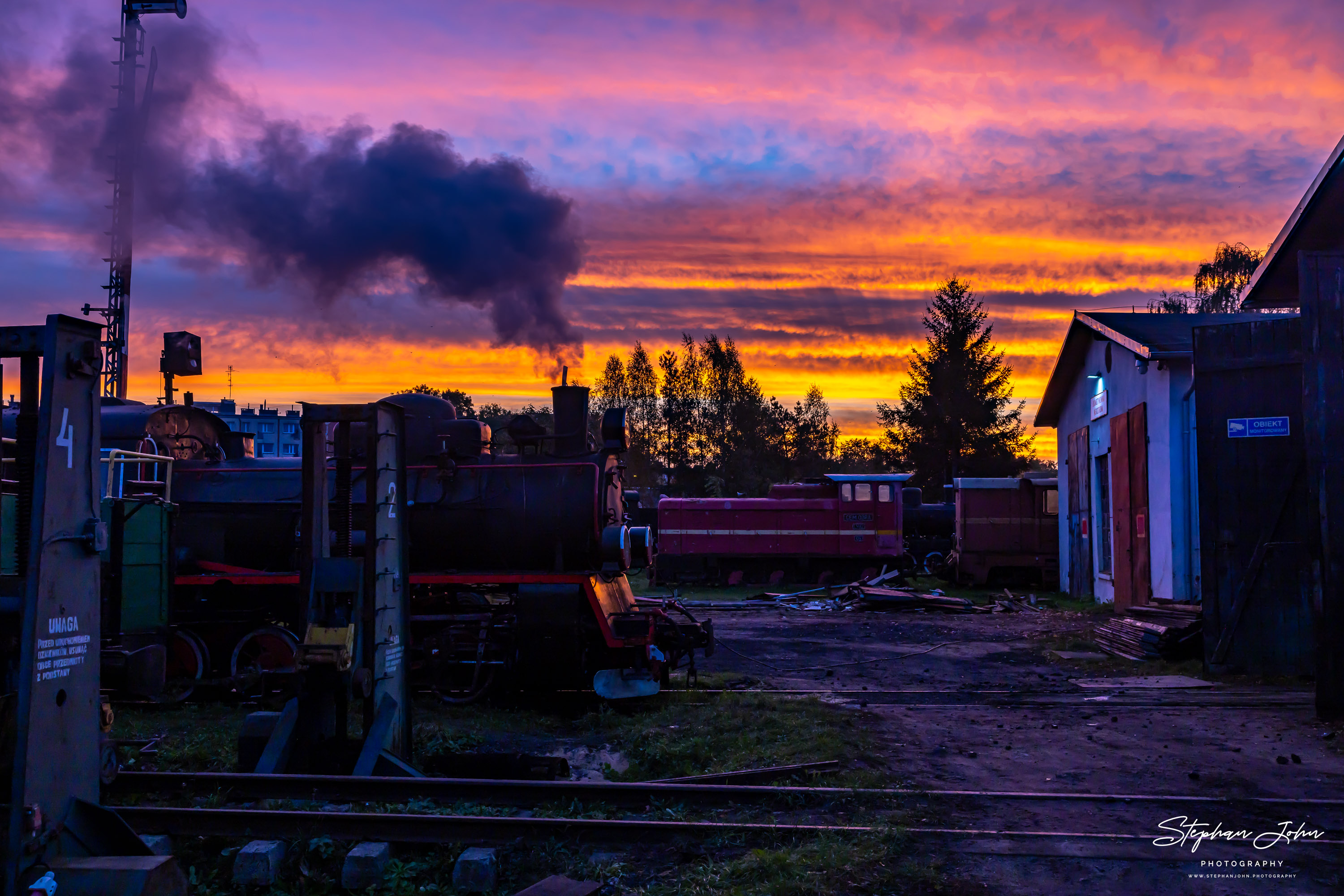 Morgenstimmung im Bw der Schmalspurbahn Köslin