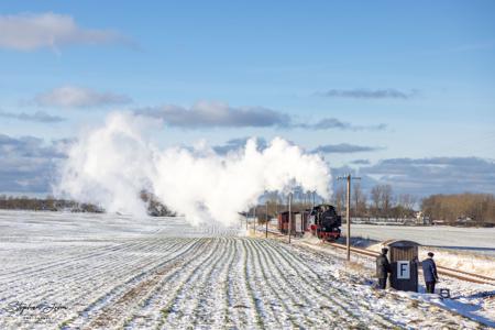 Winterdampf beim Molli