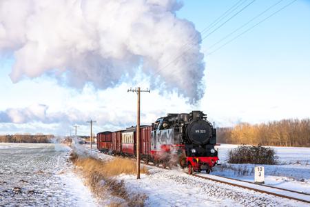 Winterdampf beim Molli